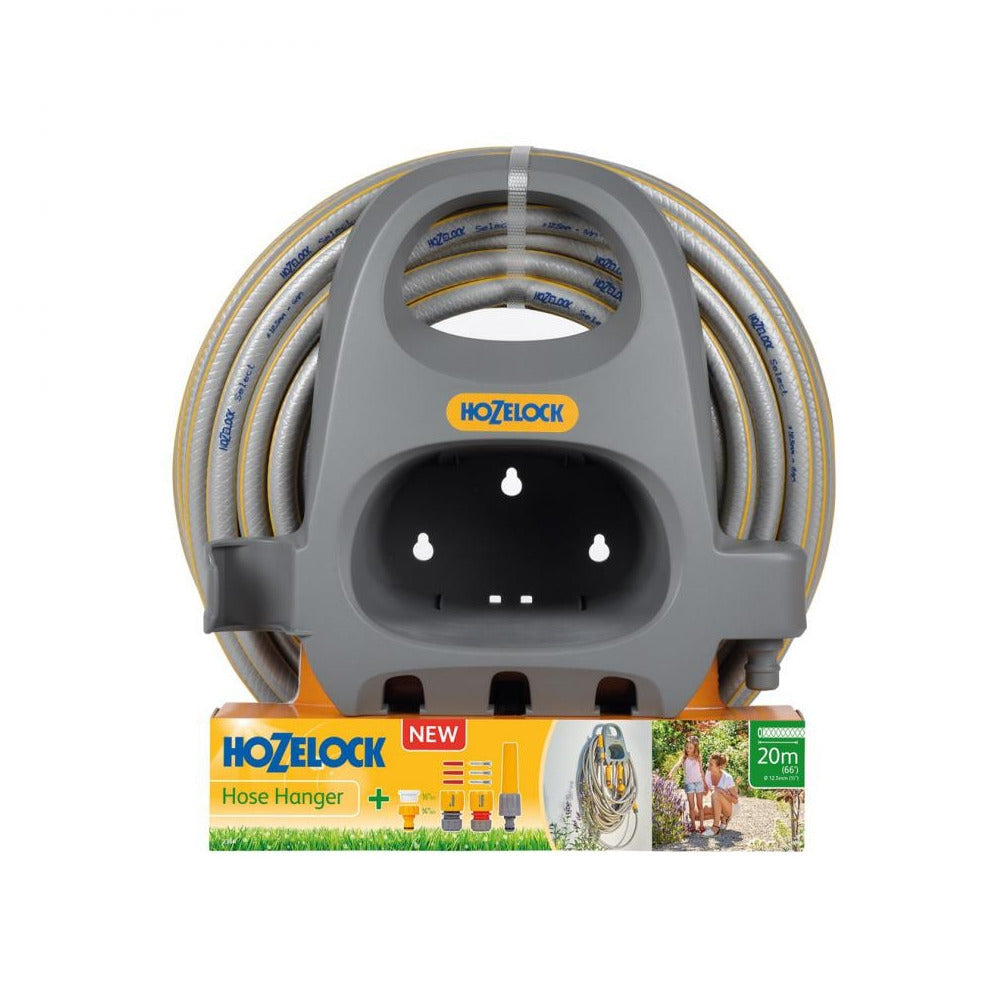 Hozelock - Hose Hanger with 20m Hose and Fittings -2364