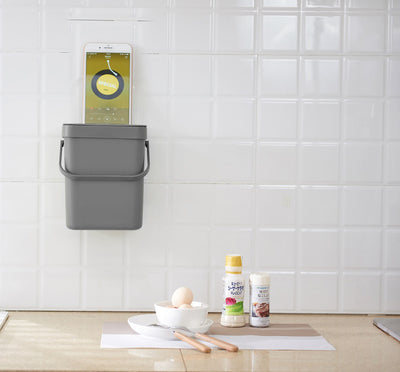 EKO Puro Hanging Compostable Waste Caddy Grey EKO Puro Hanging Compostable Waste Caddy Grey