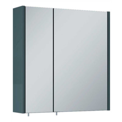 Otto Plus Mirror Cabinet Gloss Grey - 600mm Otto Plus Mirror Cabinet Gloss Grey - 600mm