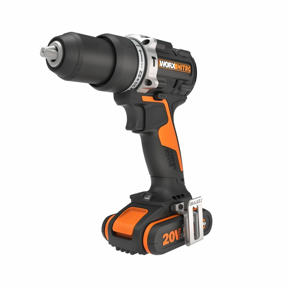 WORX 20V 60Nm Brushless Motor Cordless Combi Hammer Drill