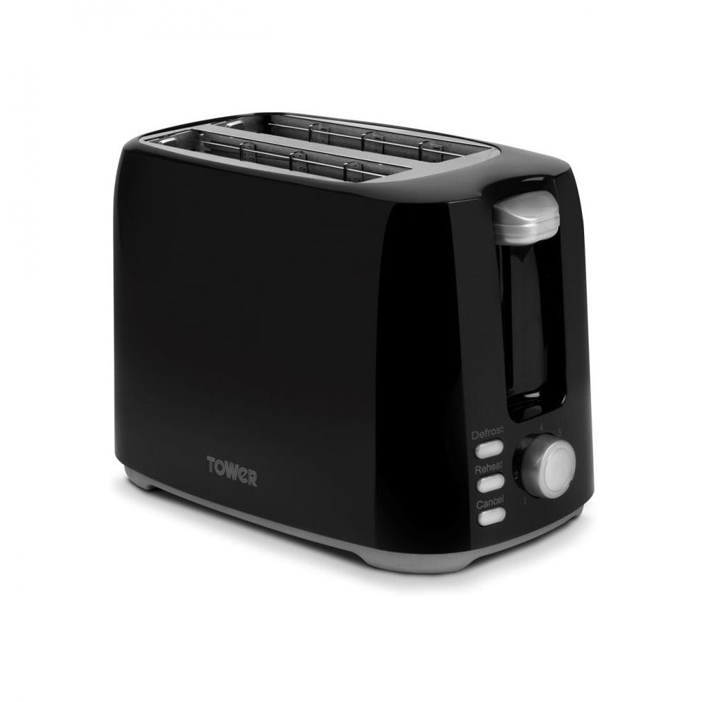 Tower - 2 Slice Toaster Black