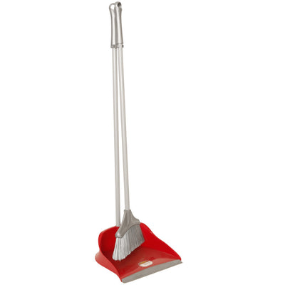 Dosco - Long Handled Dustpan Set Red