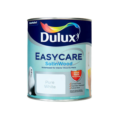 Dulux Easycare Satinwood Pure White 750ml