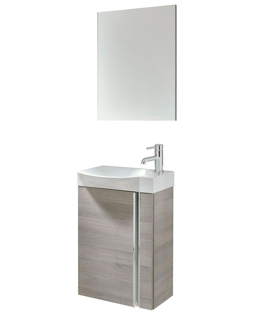 Prague 45cm Sandy Grey Wall Hung Vanity
