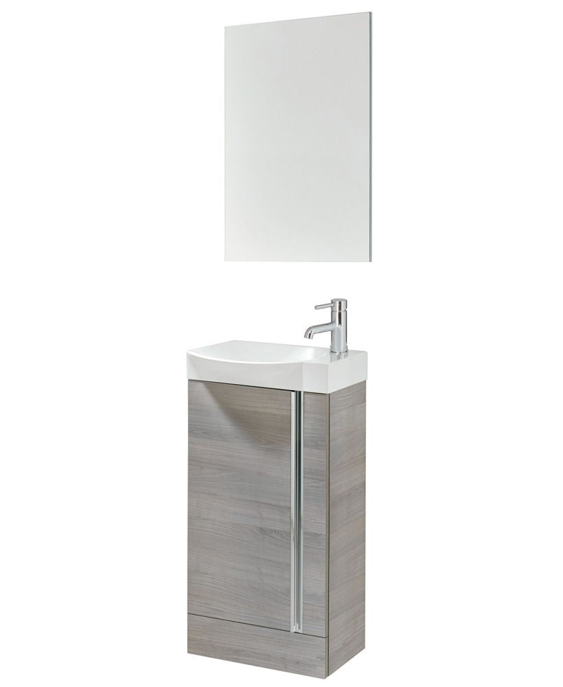 Prague Sandy Grey 45cm Floor Standing Va