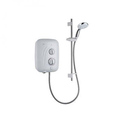 Mira - Elite QT Tank Fed Electric Shower  - 9.8kw (White and Chrome)