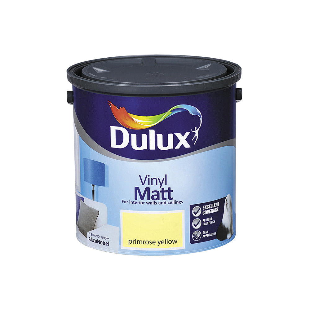 Dulux Vinyl Matt Primrose Yellow 2.5L