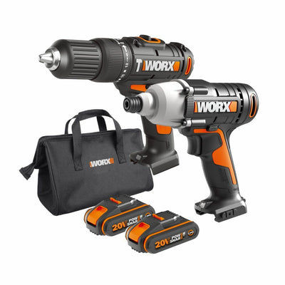 WORX 20V cordless 2-tool combo kit