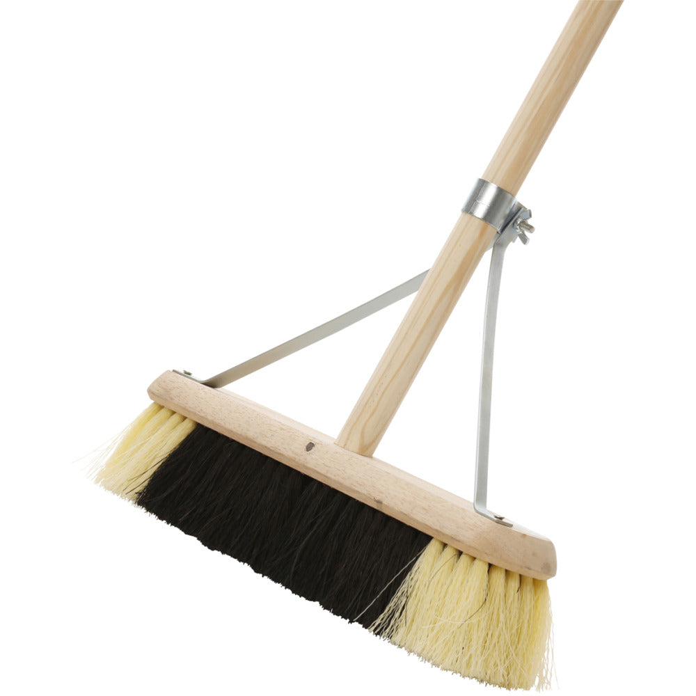 Dosco - 24\ Black and White Broom Handle And Stay