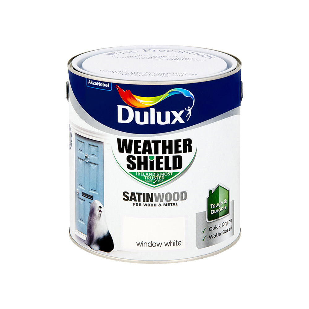 Dulux Weathershield Exterior satin Window White 2.5L