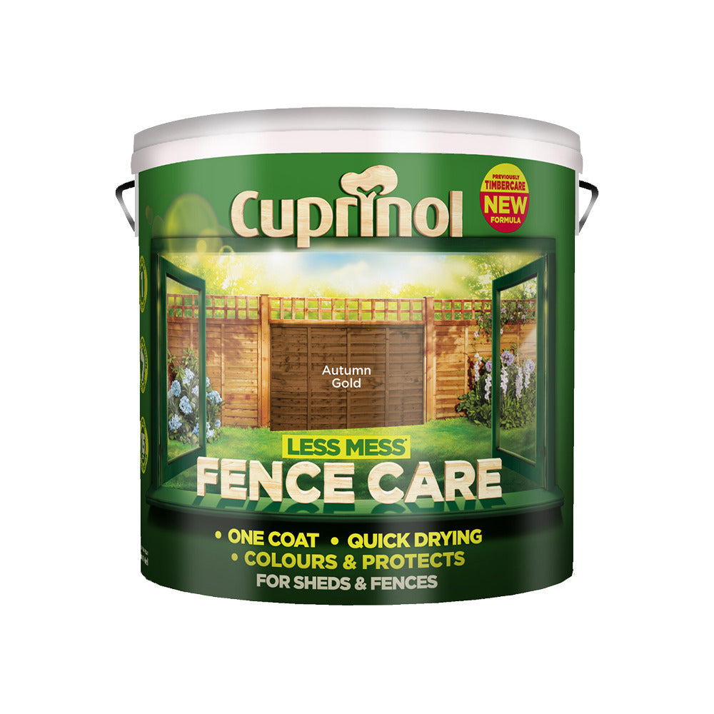 Cuprinol Less Mess Fence Care Autumn Gold 9L