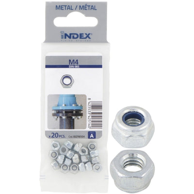 Index Prepack Nyloc Nut M10 Pack5