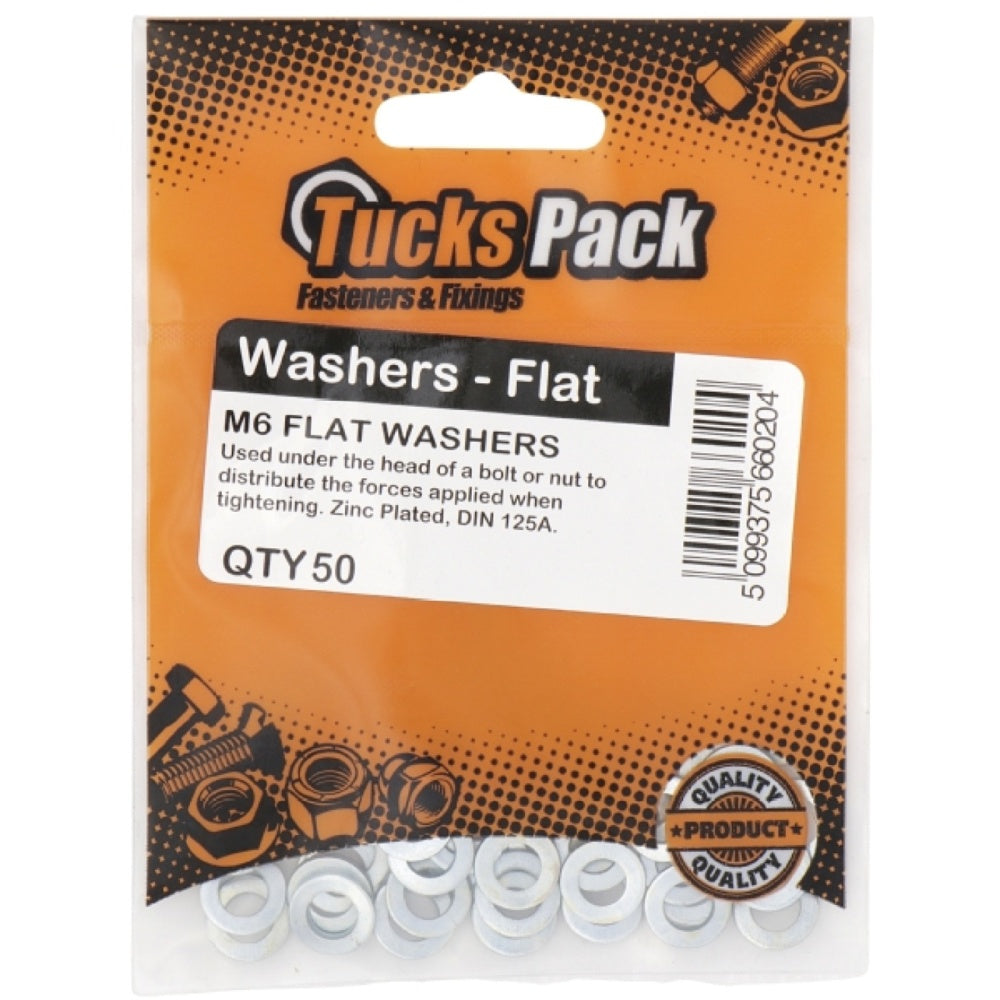 Tucks - M10 Flat Washer Zinc Plated DIN125A (Box100)