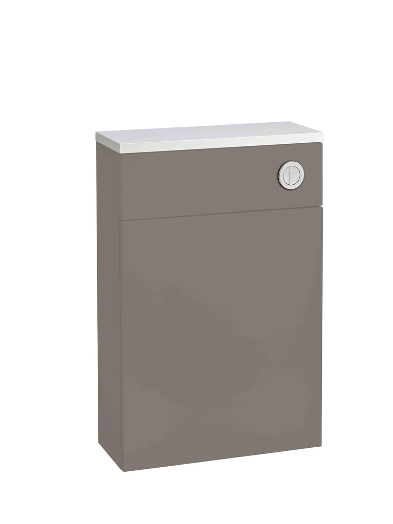 560mm Flat Fronted Back to Wall Unit - Stone