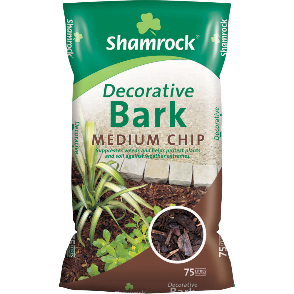 Decorative Medium Chip Bark  - 75ltr