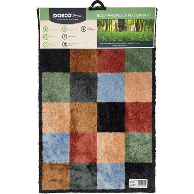 Dosco - Eco Friendly Mat \Coloured Squares\ 50cm x 75cm