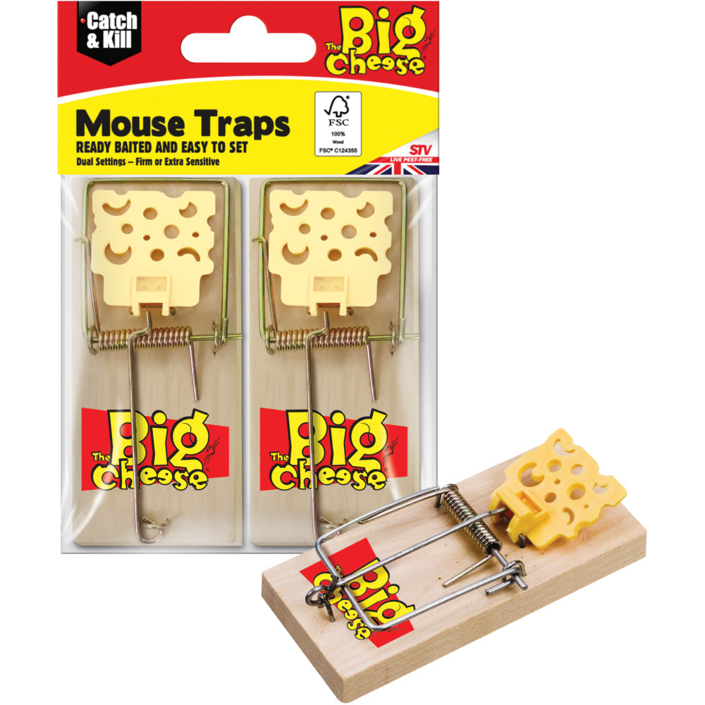 Wooden Mouse Trap Twinpack - STV100