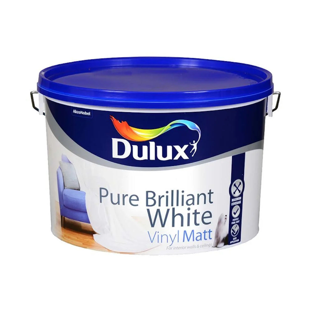 Dulux Vinyl Matt Pure Brilliant White 10L