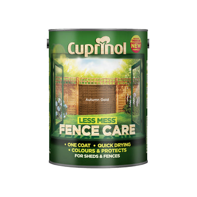 Cuprinol Less Mess Fence Care Autumn Gold 5L