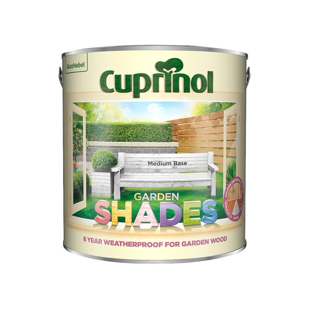 Cuprinol Colour Mixing Garden Shades Medium Base 2.5L