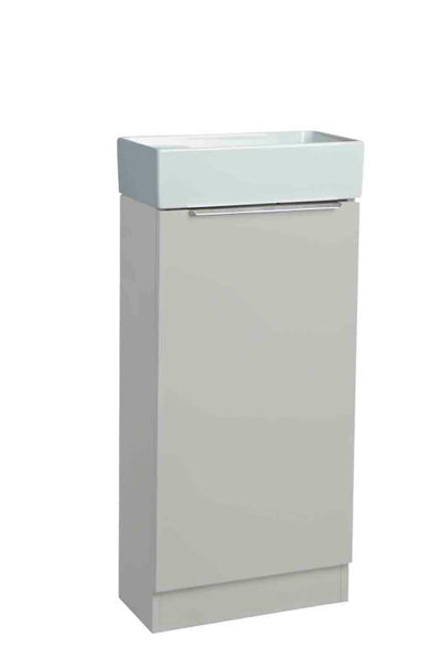 400mm Floor Mounted Alto - Gloss Light Grey