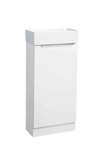 400mm Floor Mounted Alto - Gloss White