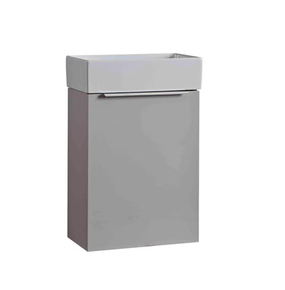 400mm Wall Mounted Alto - Gloss Light Grey