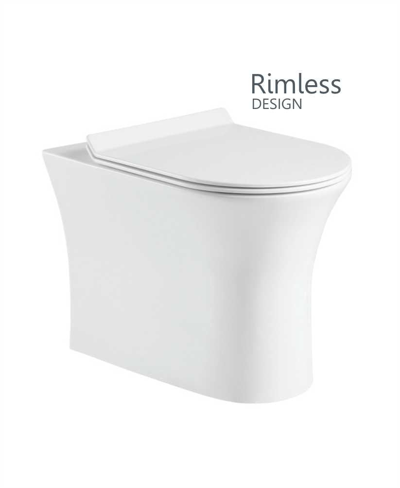 Amanda Rimless Back to wall WC-Slim Soft