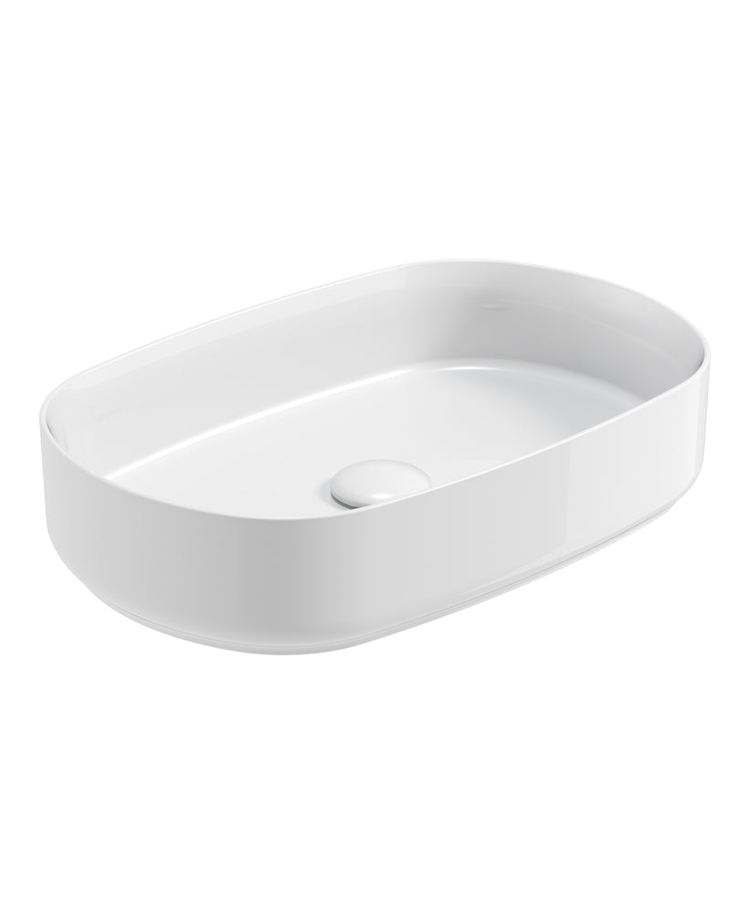 Avanti Oval 55cm Vessel Basin with Ceram