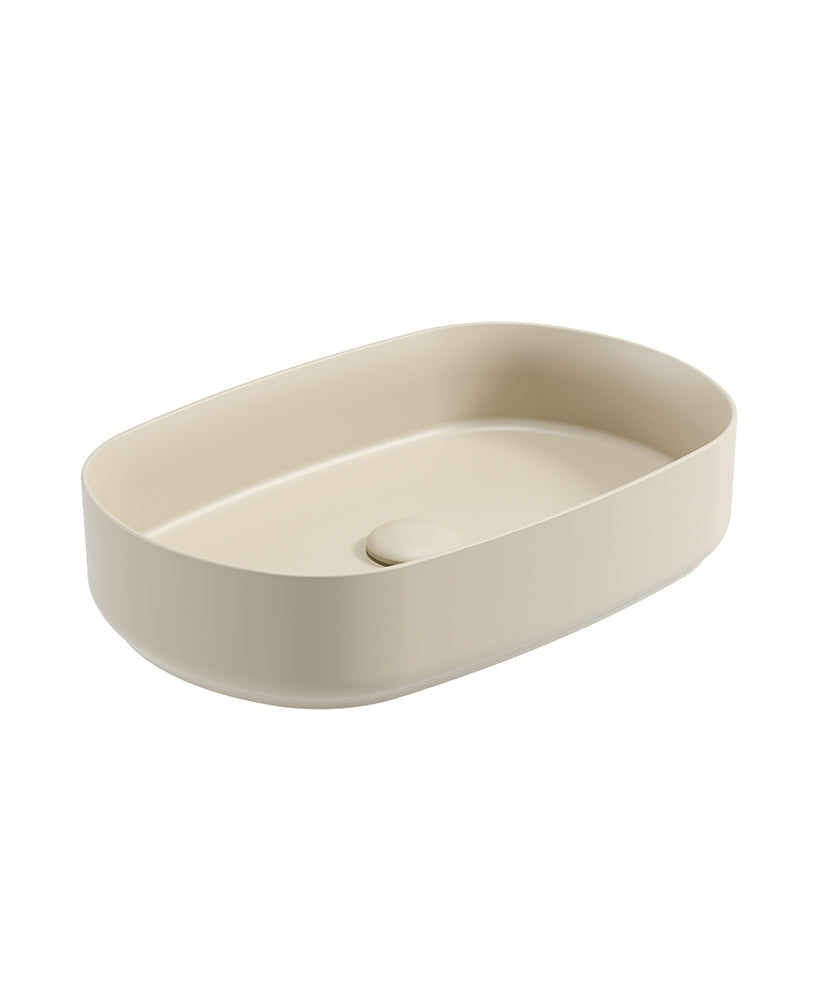 Avanti Oval 55cm Vessel Basin with Ceram