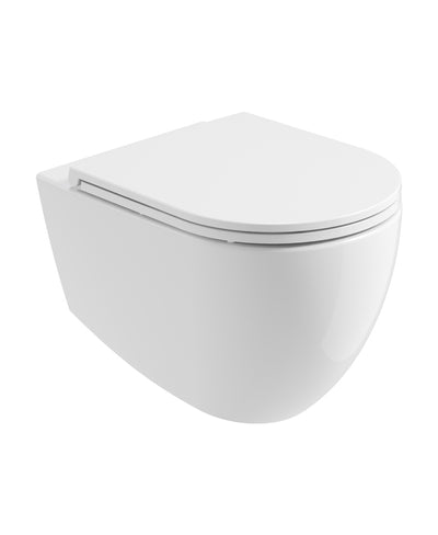 Avanti Wall Hung Rimless WC & Seat - Cer