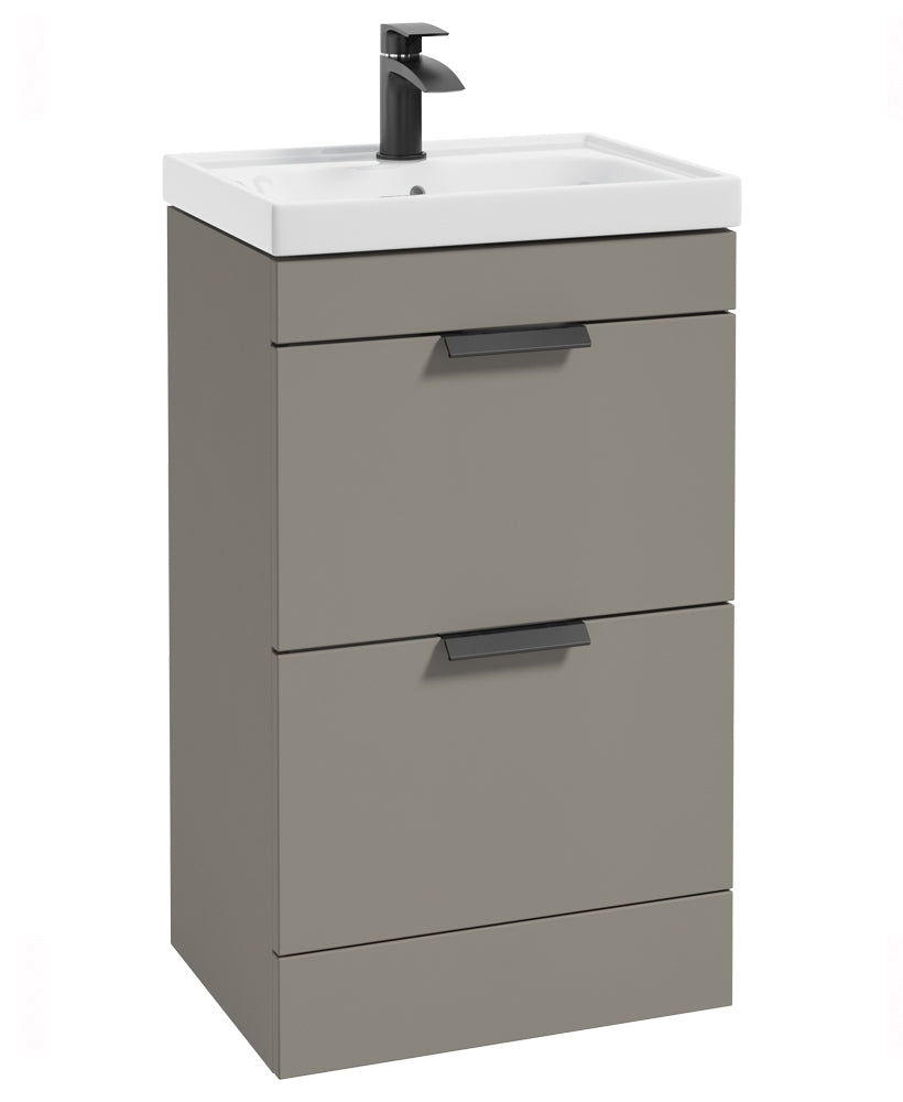 Stockholm Khaki Matt 50cm 2 Drawer Floor