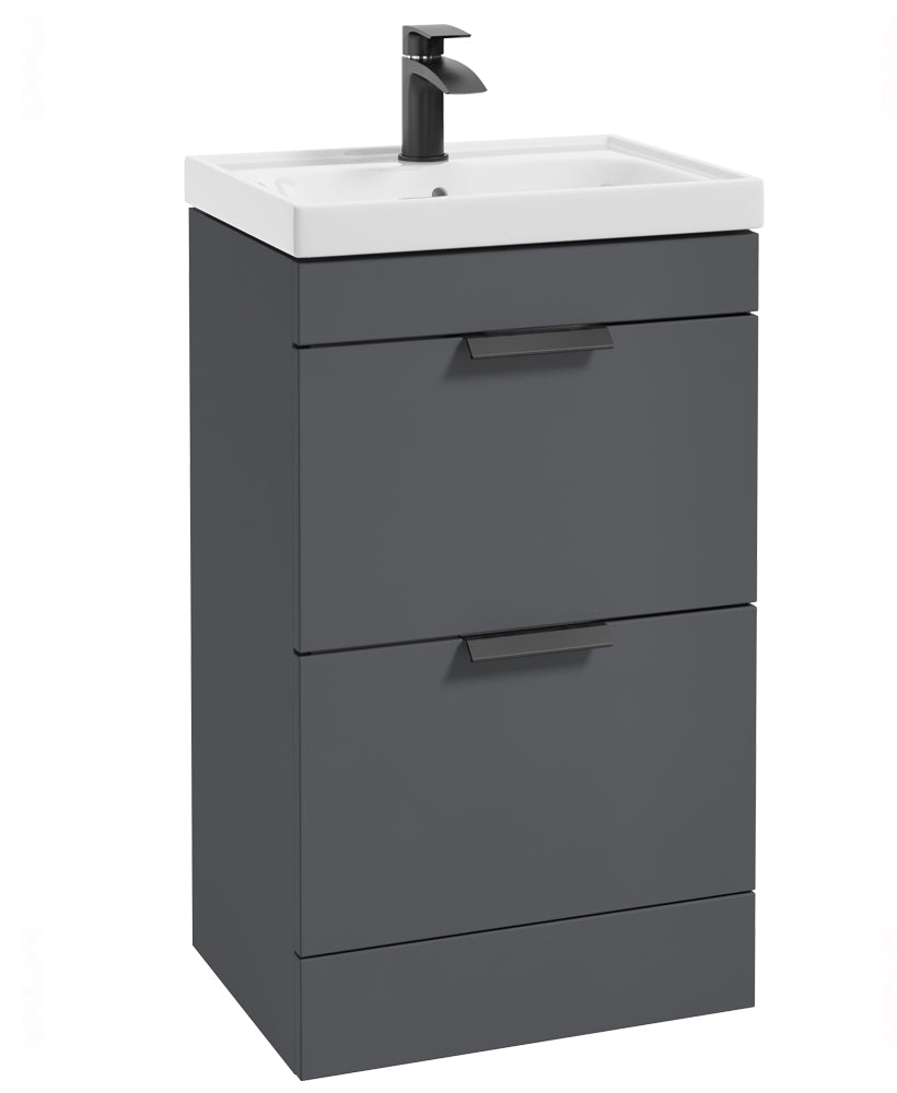 Stockholm Midnight Grey Matt 50cm 2 Draw