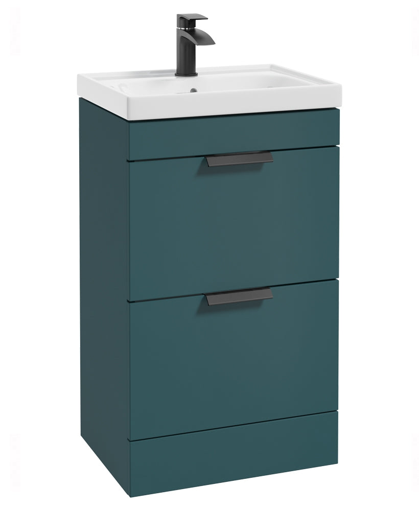 Stockholm Ocean Blue Matt 50cm 2 Drawer