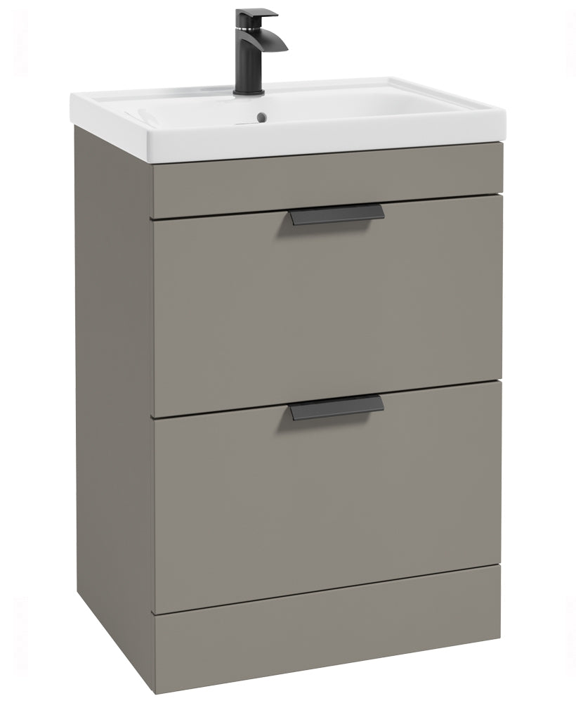 Stockholm Khaki Matt 60cm 2 Drawer Floor