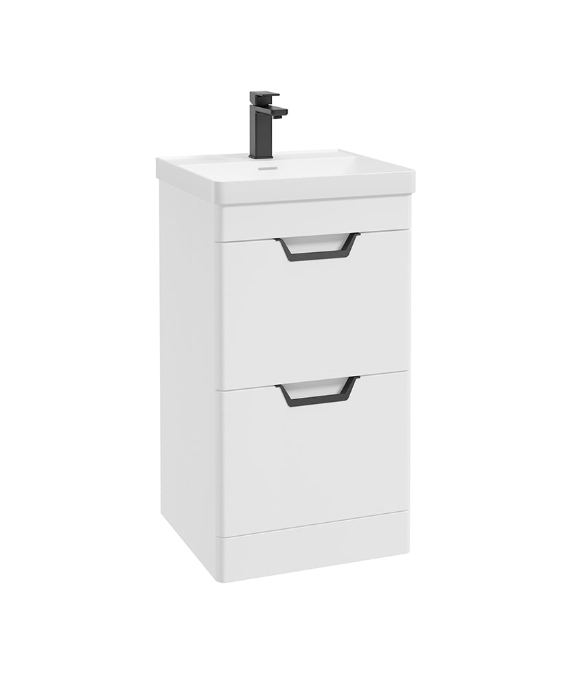 Freya 50cm 2 Drawer Floorstanding Vanity