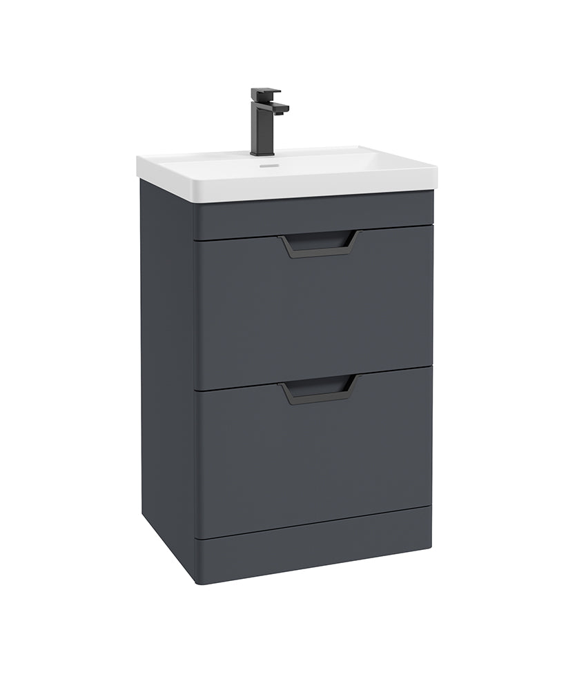 Freya 60cm 2 Drawer Floorstanding Vanity