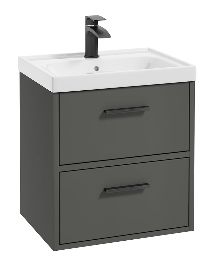 Finland Dolphin Grey Matt 50cm Wall Hung
