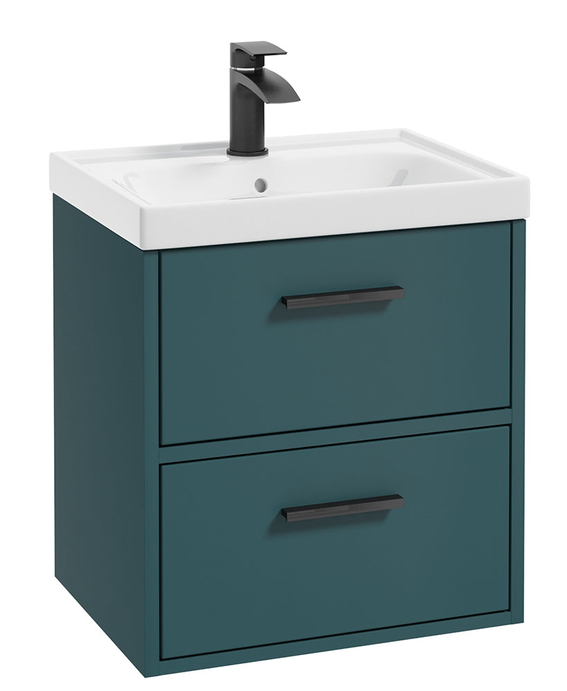 Finland Ocean Blue Matt 50cm Wall Hung V