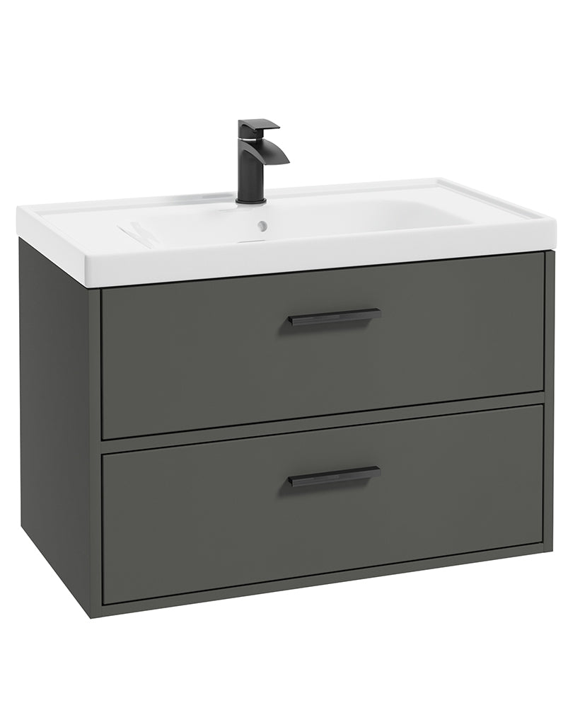 Finland Dolphin Grey Matt 80cm Wall Hung
