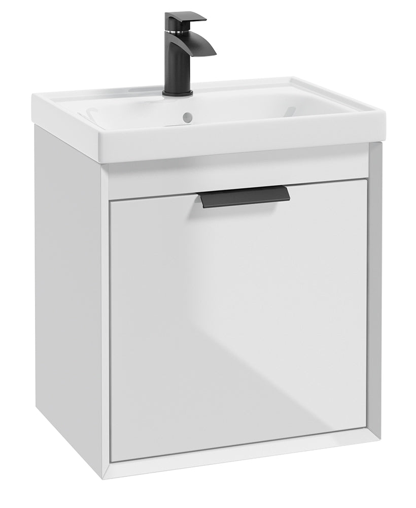 Fjord Gloss White 50cm Wall Hung Vanity