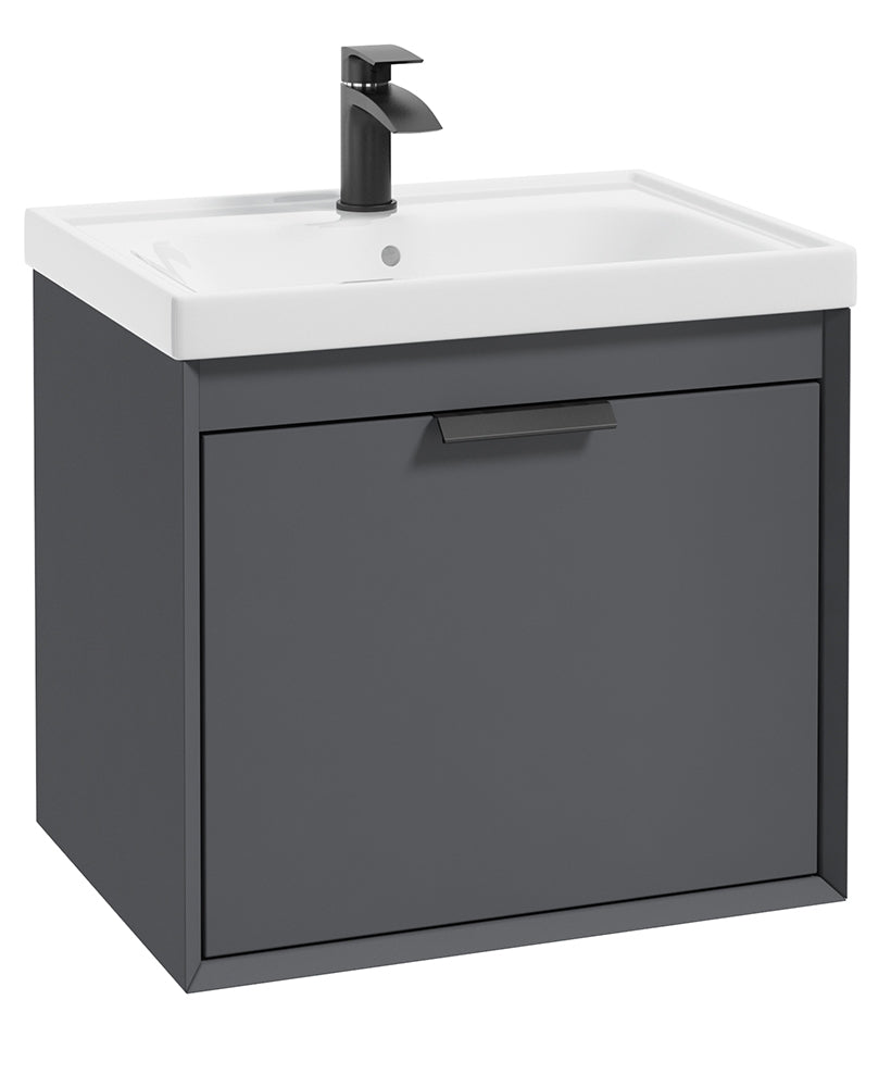 Fjord Midnight Grey Matt  60cm Wall Hung