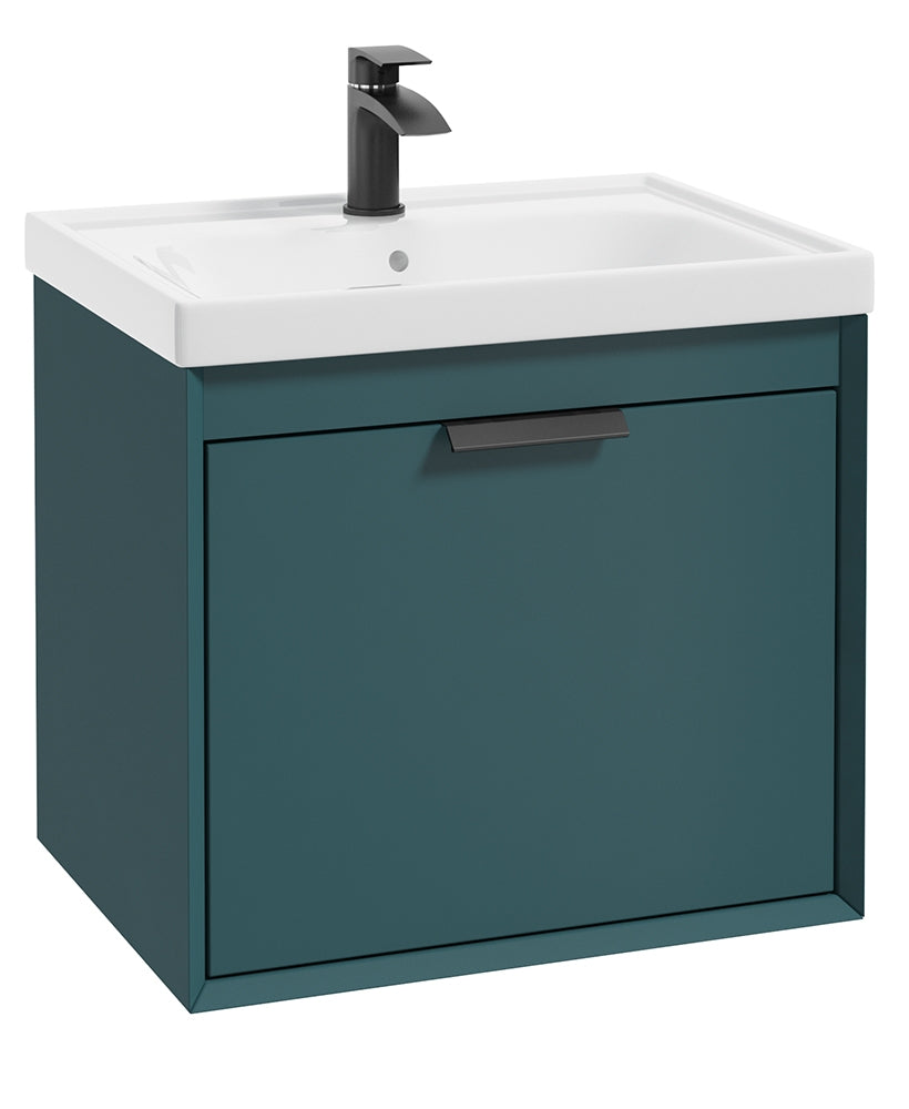 Fjord Ocean Blue Matt  60cm Wall Hung Va
