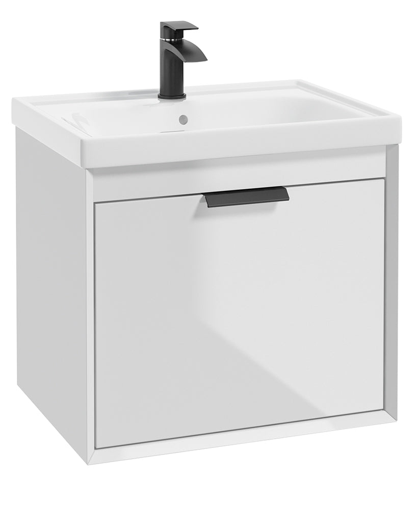 Fjord Gloss White  60cm Wall Hung Vanity