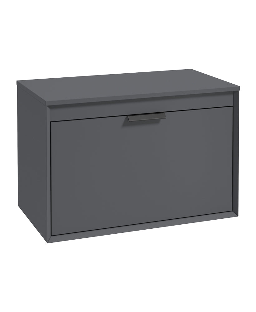 Fjord 80cm Unit with Countertop Black Ha
