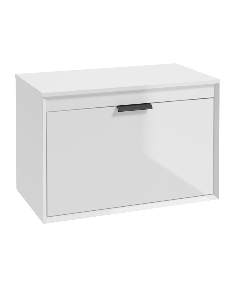 Fjord 80cm Unit with Countertop Black Ha