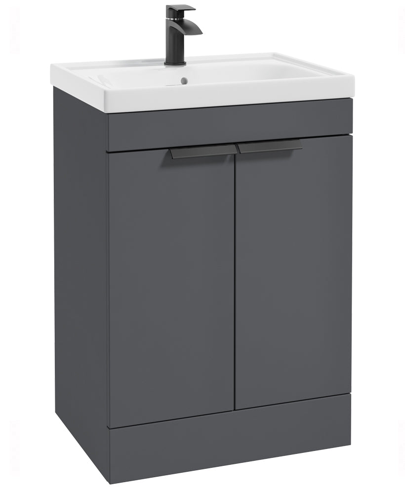 Stockholm Midnight Grey Matt 60cm 2 Door