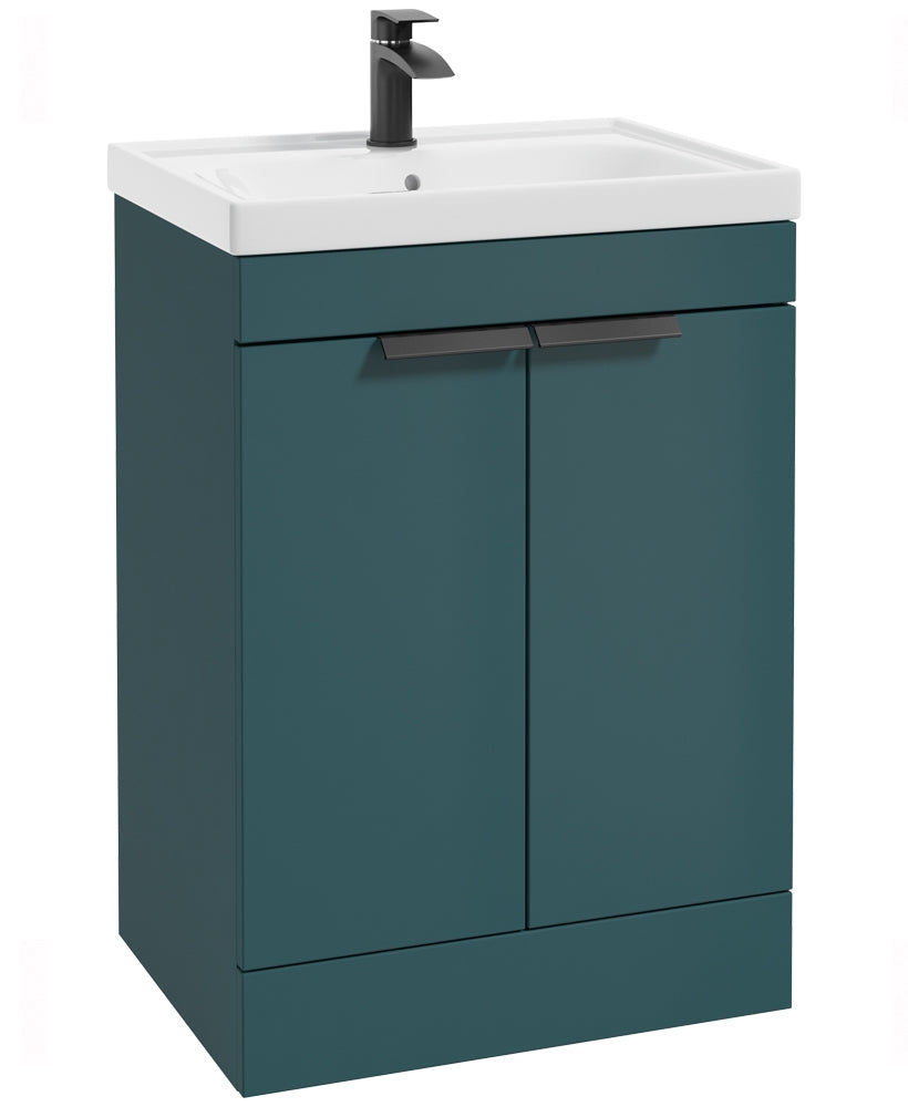 Stockholm Ocean Blue Matt 60cm 2 Door Fl