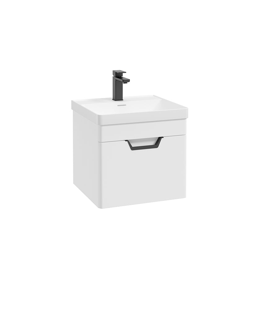 Freya 50cm 1 Drawer Wall Hung Vanity Uni
