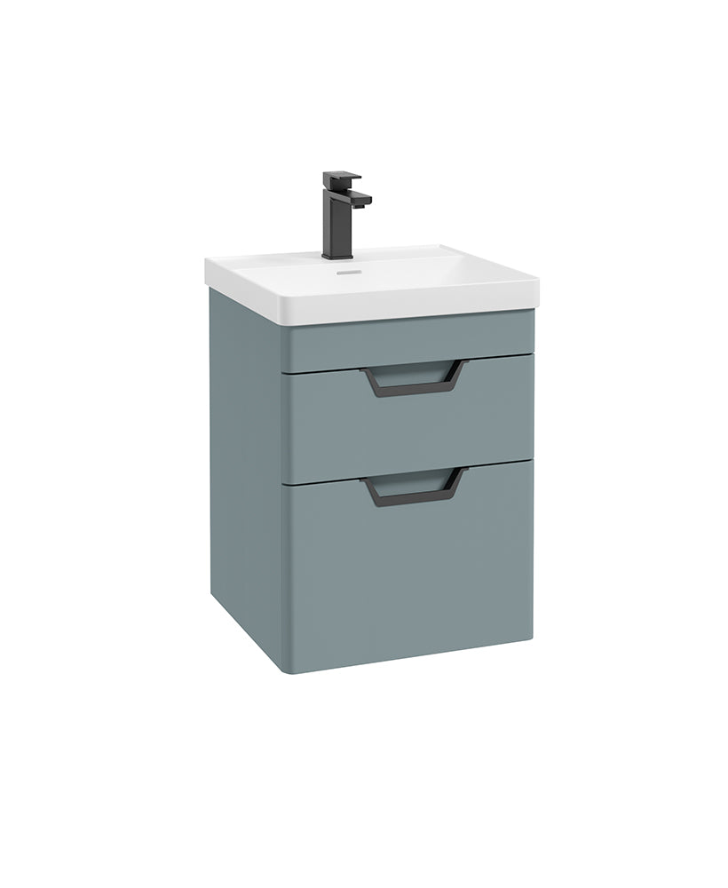 Freya 50cm 2 Drawer Wall Hung Vanity Uni